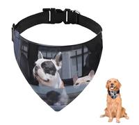 Cool Dogs Bandana para perro con correa ajustable, anillo en D, bufanda para perro, baberos triangulares, accesorios para cachorros, perros, gatos, decoración lavable a máquina
