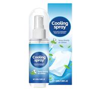 Cool Down Spray - Spray refrescante para ropa corporal, 50 ml, líquido refrescante para clima caliente, no graso, para viajes, camping, playa, vacaciones, senderismo, yoga, correr, atletas