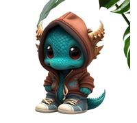 Cool Dragon Figurines - Cartoon Dragon Dinosaur, Cartoon Resin Ornament | Cool Dragon Figurines Statues, Resin Cartoon Cool Dragon Sculpture Decor, Cute Resin Dragon Dinosaur Ornament for Desk Decor
