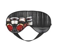 Cool Drum Sets - Máscara de dormir unisex de doble cara, ideal para dormir profundamente y cuidado de la piel