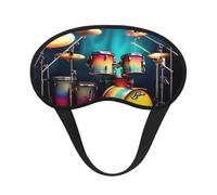 Cool Drums Set - Antifaz para dormir de lado, bonita máscara opaca para el hogar o viajes
