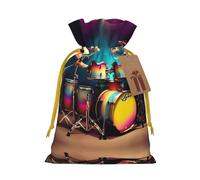 Cool Drums Set - Bolsas de regalo con cordón, para temporada de vacaciones, cumpleaños, aniversarios y cualquier ocasión especial