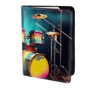 Cool Drums Set - Soporte para pasaporte, artículos esenciales de viaje, cartera antirrobo para tarjetas y pasaportes, tamaño para adaptarse a todos los pasaportes estándar