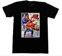 Cool Drunken Master Import Jackie Chan Martial Arts Karate Sake Men's Black T-Shirt Unisex tee Shirt S