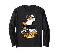Cool Duck no está Ocupado, Solo priorizando la Paz Manga Larga
