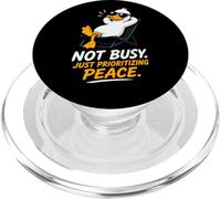Cool Duck no está Ocupado, Solo priorizando la Paz PopSockets PopGrip para MagSafe