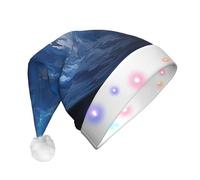 Cool Earth Planet Ocean Storm - Sombrero de Navidad unisex para adultos, para Año Nuevo, festividades, fiestas