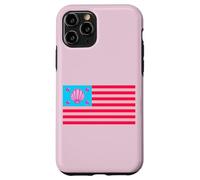 Cool Fancy Abstract Pink USA Flag Illustration Graphic Carcasa para iPhone 11 Pro