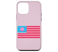 Cool Fancy Abstract Pink USA Flag Illustration Graphic Carcasa para iPhone 12 Mini