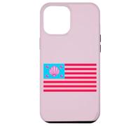 Cool Fancy Abstract Pink USA Flag Illustration Graphic Carcasa para iPhone 12 Pro MAX