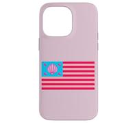 Cool Fancy Abstract Pink USA Flag Illustration Graphic Carcasa para iPhone 14 Pro MAX
