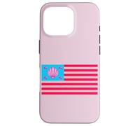 Cool Fancy Abstract Pink USA Flag Illustration Graphic Carcasa para iPhone 16 Pro