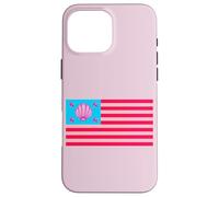 Cool Fancy Abstract Pink USA Flag Illustration Graphic Carcasa para iPhone 16 Pro MAX