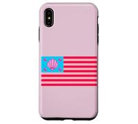 Cool Fancy Abstract Pink USA Flag Illustration Graphic Carcasa para iPhone XS MAX