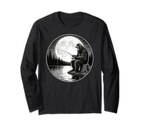Cool Fishing Fisherman Bigfoot Sasquatch, Big Foot Fishing Manga Larga