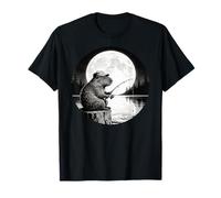 Cool Fishing Fisherman Capybara Rodents, Capybara Fishing Camiseta