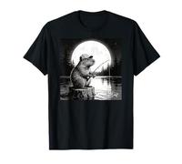 Cool Fishing Fisherman Capybara Rodents, Capybara Fishing Camiseta