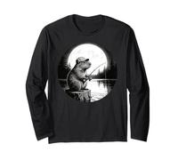 Cool Fishing Fisherman Capybara Rodents, Capybara Fishing Manga Larga