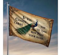 Cool Flags Room Guys If You Chance Cards, The Girls Will Play Your Hand. Banderas de habitación para niñas, decoración del hogar occidental (30 x 45 cm)