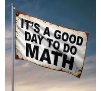 Cool Flags Room Guys It'S A Good Day To Do Math. Banderas de habitación para niñas, decoración del hogar occidental (30 x 45 cm)