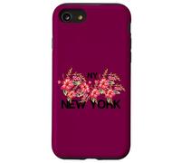 Cool Floral New York City, New York City Graphic Design Carcasa para iPhone SE (2020) / 7/8