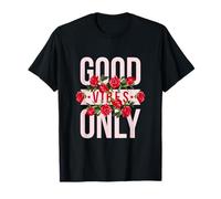 Cool Floral Summer Vibes Only Quotes Inspirational Quotes Camiseta