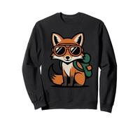 Cool Fox con Gafas de Sol Cute Kids Cartoon Sudadera
