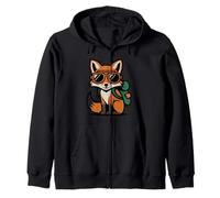 Cool Fox con Gafas de Sol Cute Kids Cartoon Sudadera con Capucha