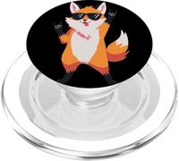 Cool Fox Double Rock Hand Signs Gafas de Sol Punk Graphic PopSockets PopGrip para MagSafe