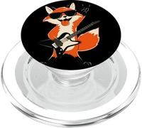 Cool Fox Guitarrista Divertido Rock Music Animal Lover Diseño PopSockets PopGrip para MagSafe