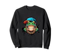 Cool Frog Funny Frog, bonito gráfico de rana verde para hombres, mujeres y niños Sudadera