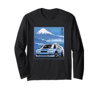 Cool Fujiyama Japan JDM Car Vehicle Drift Theme Motor Race Manga Larga