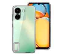 Cool Funda Bumper con Borde Metalizado Plata para Xiaomi Redmi 13C/13C 5G/POCO C65