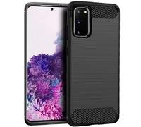 Cool Funda Carbón Negro para Samsung Galaxy S20 G980
