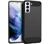 Cool Funda Carbón Negro para Samsung Galaxy S21 Plus