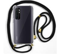 Cool Funda con Cordón Negro para Xiaomi Mi Note 10 Lite