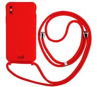 Cool Funda Cordón Liso Roja para iPhone XS Max
