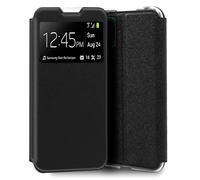 Cool Funda Flip Cover Liso Negra para ZTE Blade A52 Lite