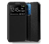 Cool Funda Flip Cover Liso Negro para Motorola Moto G14