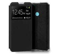 Cool Funda Flip Cover Liso Negro para Realme C21