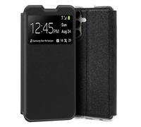Cool Funda Flip Cover Liso Negro para Samsung A145 Galaxy A14 / A14 5G