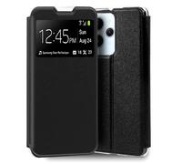 Cool Funda Flip Cover Liso Negro para Xiaomi Redmi 12 / Redmi 12 5G