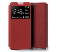 Cool Funda Flip Cover Liso Roja para Samsung Galaxy S20 FE