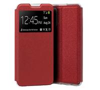 Cool Funda Flip Cover Liso Rojo para Samsung A525 Galaxy A52 / A52 5G / A52s 5G