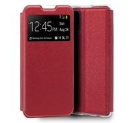 Cool Funda Flip Cover Liso Rojo para Samsung Galaxy S20