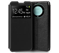 Funda Cool Flip Cover para Huawei Honor Magic 5 Lite Polipiel Liso Negro