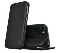 Cool Funda Flip Cover para iPhone 15 Elegance Polipiel Negro