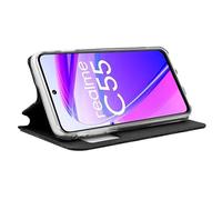 Cool Funda Flip Cover para Realme C55 Liso Polipiel Negro