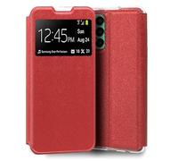 Funda Cool Flip Cover para Samsung M135 Galaxy M13 / A23 5G Liso Polipiel Rojo