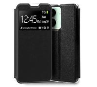 Cool Funda Flip Cover Liso Negro para Xiaomi Redmi 13C/Poco C65